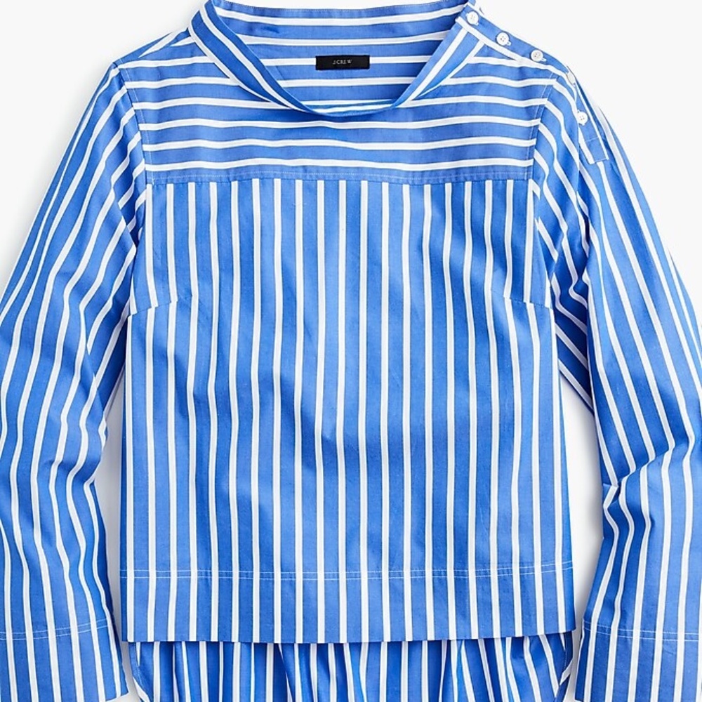 NWOT New J Crew funnel neck long sleeved top - size 10